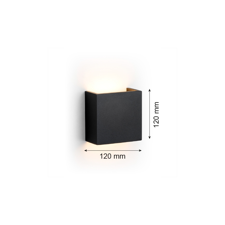 Argon 8359 - LED wand verlichting GENT LED/3,6W/230V 3000K zwart