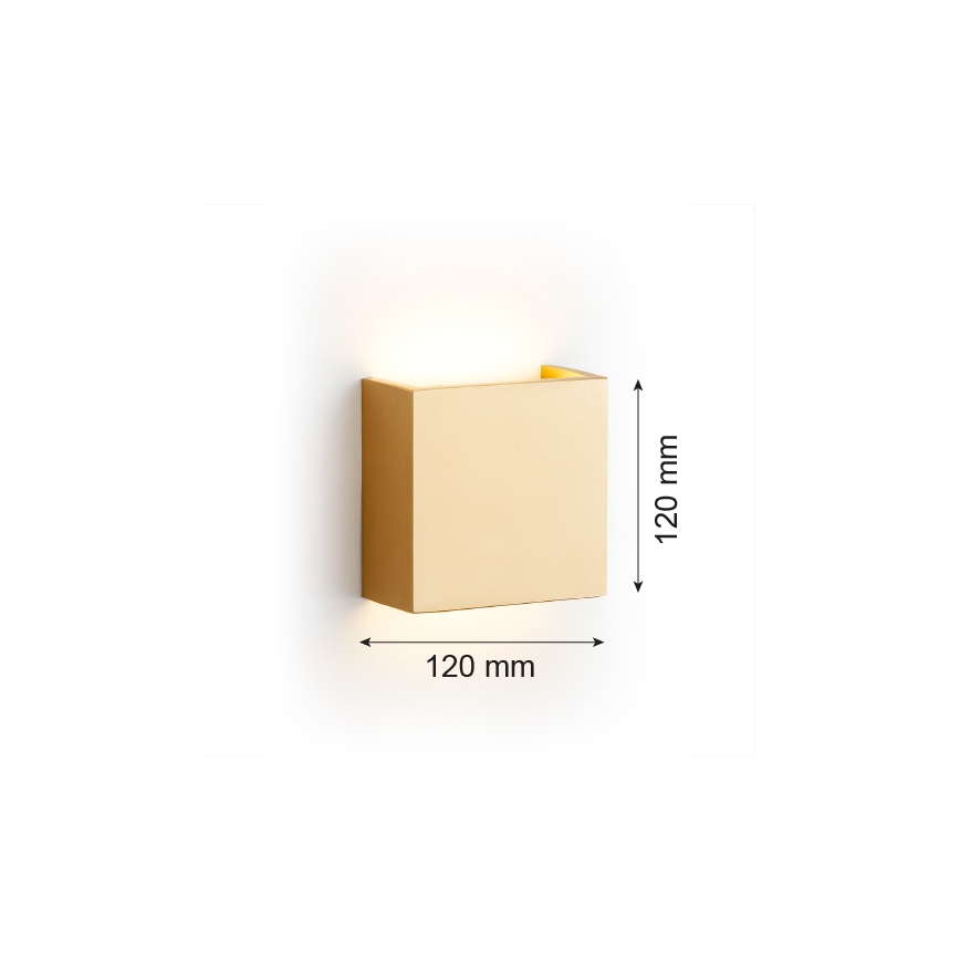 Argon 8360 - LED wand verlichting GENT LED/3,6W/230V 3000K goud