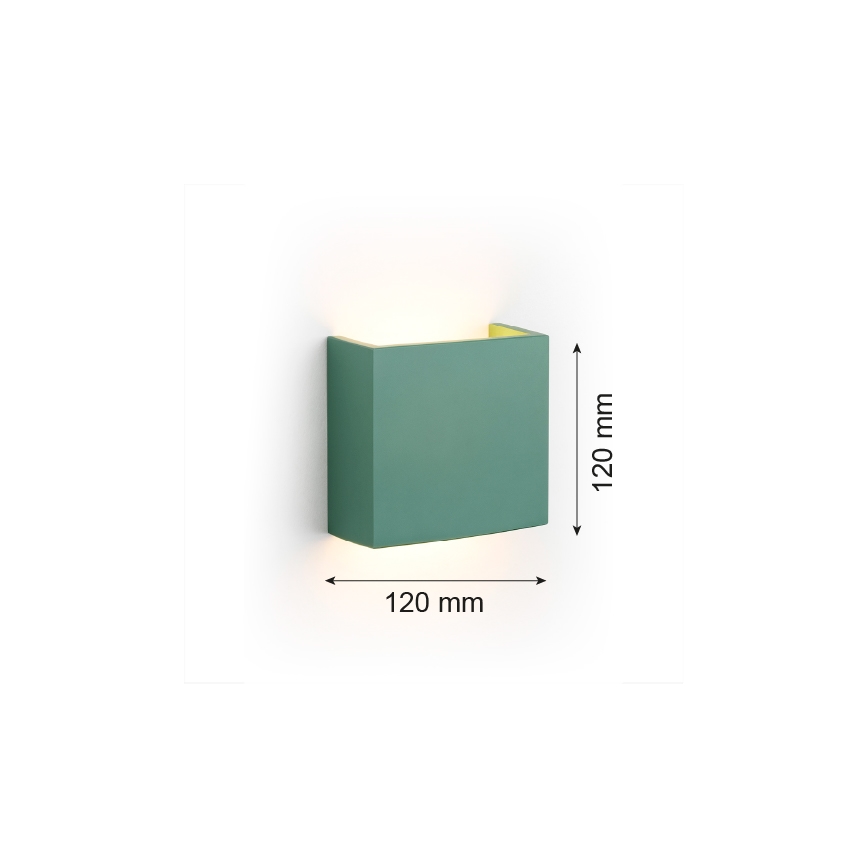 Argon 8362 - LED wand verlichting GENT LED/3,6W/230V 3000K groen