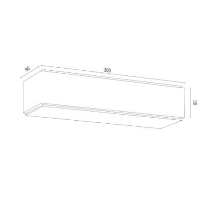Argon 8366 - Wandlamp CARLSON 1xE27/15W/230V 30 cm zwart