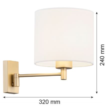 Argon 8370 - Wandlamp DOLCE 1xE27/15W/230V