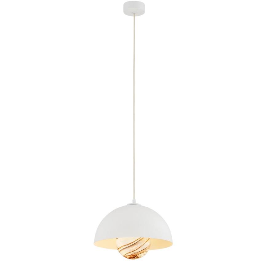 Argon 8443 - Hanglamp aan een koord PIAVA 1xE14/7W/230V albast wit