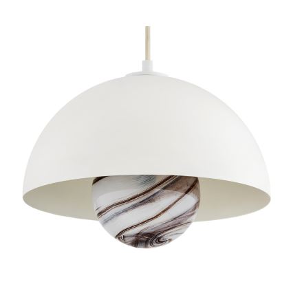 Argon 8443 - Hanglamp aan een koord PIAVA 1xE14/7W/230V albast wit