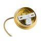 Argon 8447 - Hanglamp aan een koord ALMIROS 1xE27/15W/230V diameter 25 cm albast goud