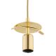 Argon 8448 - Hanglamp aan een koord ALMIROS 1xE27/15W/230V diameter 30 cm albast goud