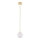 Argon 8450 - Hanglamp aan een koord ALMIROS 1xE14/7W/230V diameter 12 cm albast goud