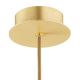 Argon 8450 - Hanglamp aan een koord ALMIROS 1xE14/7W/230V diameter 12 cm albast goud