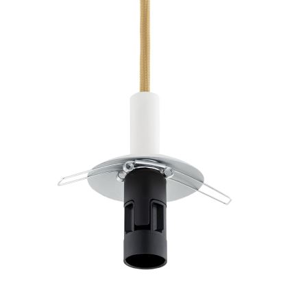 Argon 8451 - Hanglamp aan een koord ALMIROS 1xE14/7W/230V diameter 12 cm albast wit/goud