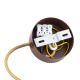 Argon 8452 - Hanglamp aan een koord ALMIROS 1xE14/7W/230V diameter 12 cm albast bruin/goud
