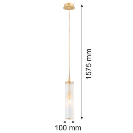 Argon 8489 - Hanglamp aan een koord HAMPTON 1xE14/7W/230V goud