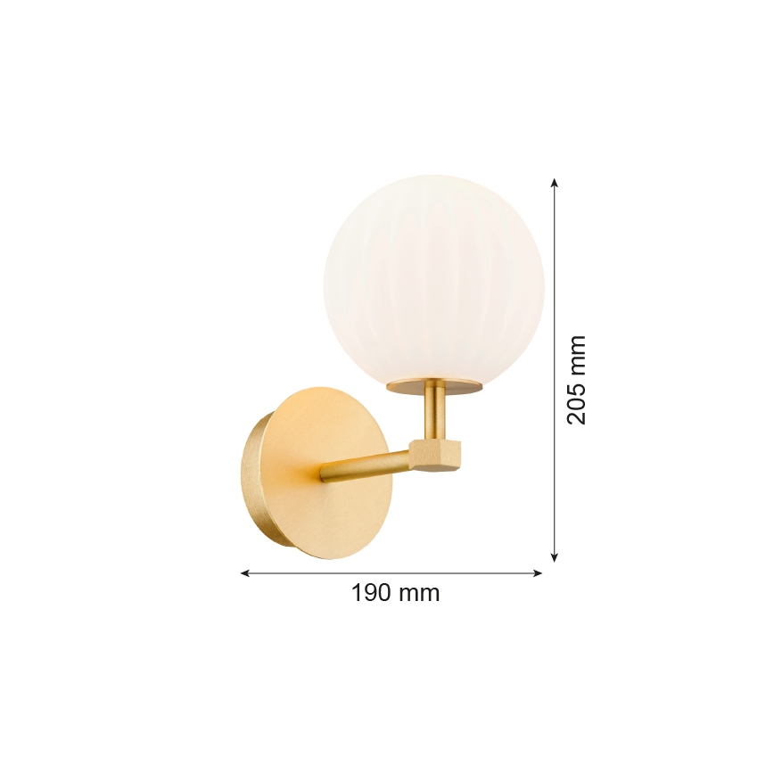 Argon 8502 - Wandlamp PALOMA 1xE14/7W/230V goud/wit