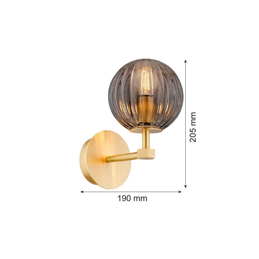 Argon 8508 - Wandlamp PALOMA 1xE14/7W/230V goud/zwart