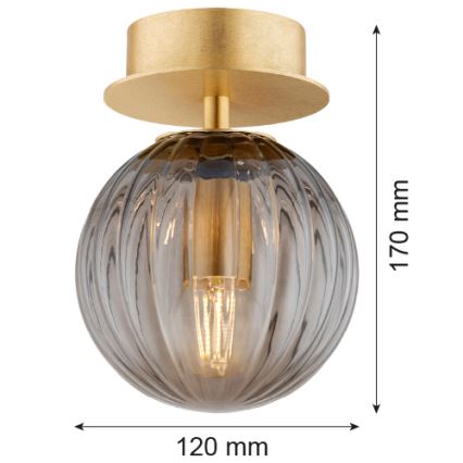 Argon 8510 - Wandlamp PALOMA 1xE14/7W/230V goud/zwart