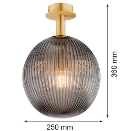 Argon 8511 - Plafondlamp PALOMA 1xE27/15W/230V goud/zwart