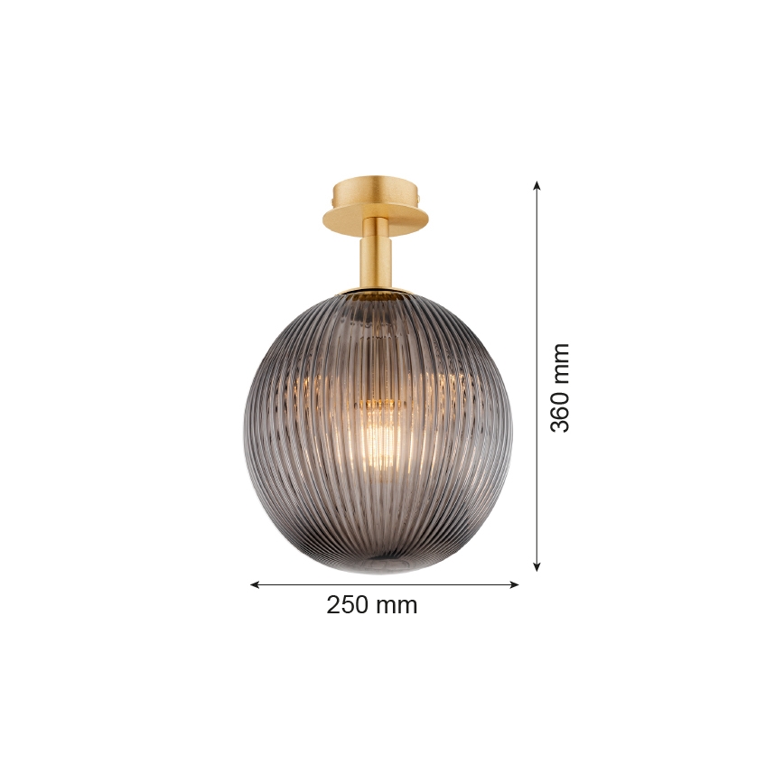 Argon 8511 - Plafondlamp PALOMA 1xE27/15W/230V goud/zwart