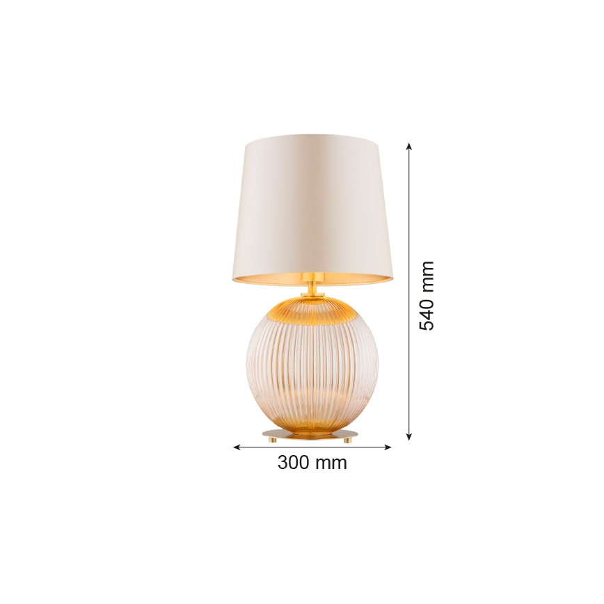 Argon 8535 - Tafellamp HAMILTON 1xE27/15W/230V 54 cm crème/beige