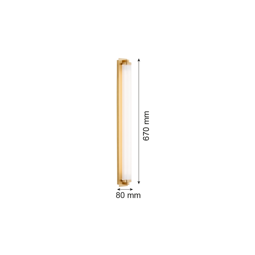 Argon 8622 - LED wand verlichting HAMPTON LED/34W/230V 3000K messing