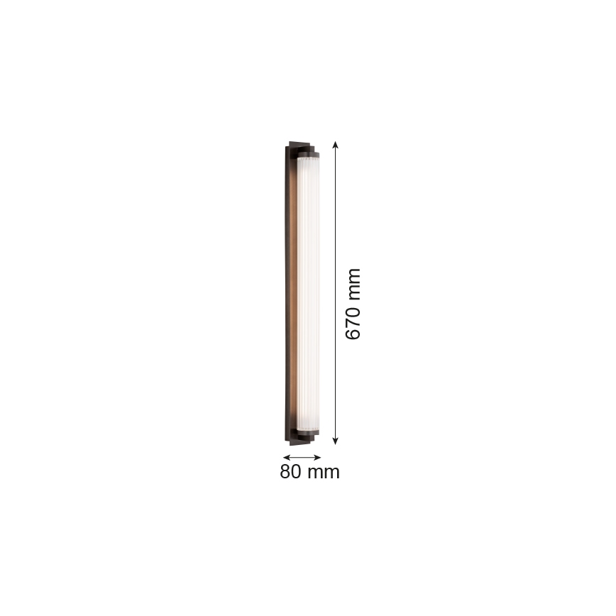 Argon 8623 - LED wand verlichting HAMPTON LED/34W/230V 3000K zwart
