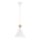 Argon 8629 - Hanglamp aan een koord KEGEL 1xE27/15W/230V wit