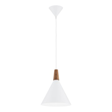 Argon 8630 - Hanglamp aan een koord KEGEL 1xE27/15W/230V wit