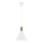 Argon 8630 - Hanglamp aan een koord KEGEL 1xE27/15W/230V wit