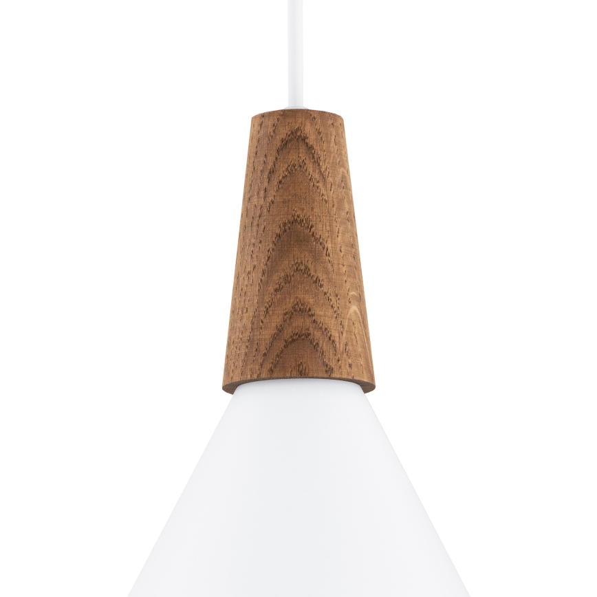 Argon 8630 - Hanglamp aan een koord KEGEL 1xE27/15W/230V wit