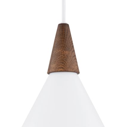 Argon 8631 - Hanglamp aan een koord KEGEL 1xE27/15W/230V wit