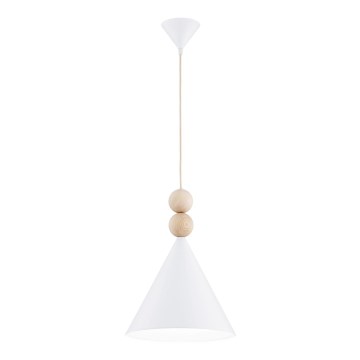 Argon 8632 - Hanglamp aan een koord KEGEL 1xE27/15W/230V wit
