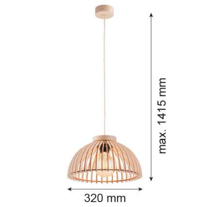 Argon 8633 - Hanglamp aan een koord TRE 1xE27/15W/230V