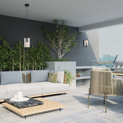 Argon 8748 - Wandlamp voor buiten NORFOLK 1xE27/15W/230V IP44 zwart