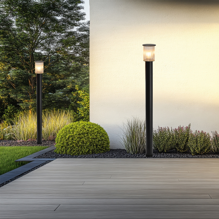 Argon 8750 - Buitenlamp NORFOLK 1xE27/15W/230V IP44 124cm zwart