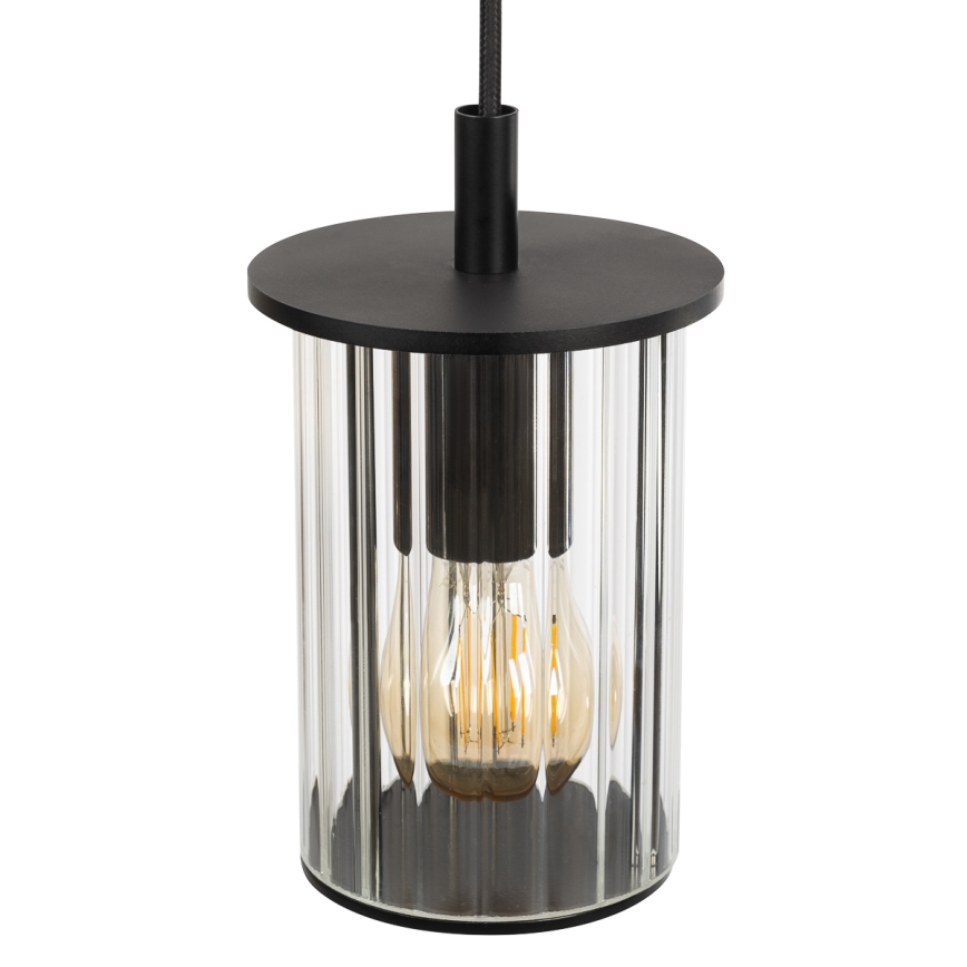 Argon 8751 - Hanglamp aan een koord voor buiten NORFOLK 1xE27/15W/230V IP44 zwart
