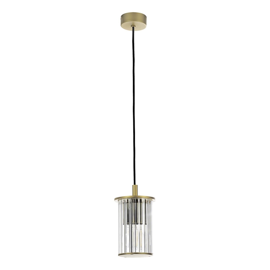 Argon 8755 - Hanglamp aan een koord voor buiten NORFOLK 1xE27/15W/230V IP44 goud
