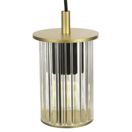 Argon 8755 - Hanglamp aan een koord voor buiten NORFOLK 1xE27/15W/230V IP44 goud