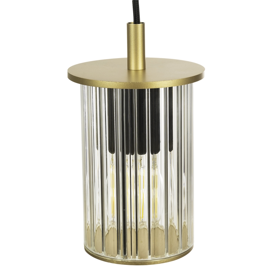 Argon 8755 - Hanglamp aan een koord voor buiten NORFOLK 1xE27/15W/230V IP44 goud