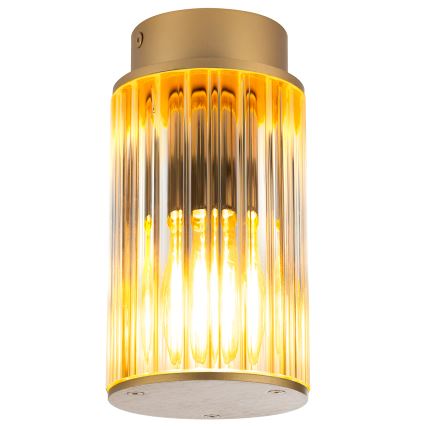 Argon 8774 - Plafondlamp voor buiten NORFOLK 1xE27/15W/230V IP44 goud