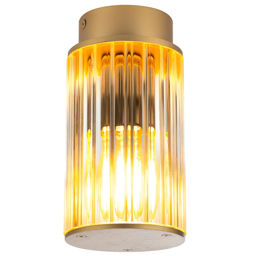 Argon 8774 - Plafondlamp voor buiten NORFOLK 1xE27/15W/230V IP44 goud
