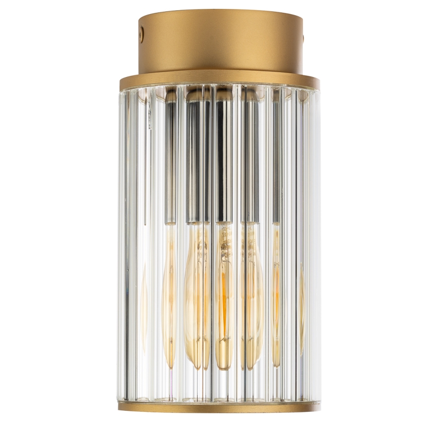 Argon 8774 - Plafondlamp voor buiten NORFOLK 1xE27/15W/230V IP44 goud