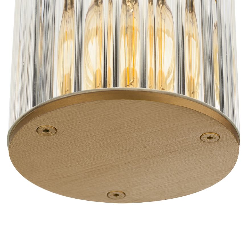 Argon 8774 - Plafondlamp voor buiten NORFOLK 1xE27/15W/230V IP44 goud
