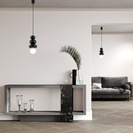 Argon 8788 - Hanglamp voor de badkamer met kabel ORLANDO PLUS 1xG9/6W/230V IP44 zwart