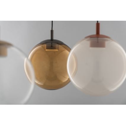 Argon 8829 - Hanglamp aan een koord SACRAMENTO 1xGX53/8W/230V doorzichtig/bruin
