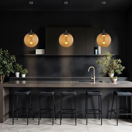 Argon 8831 - Hanglamp aan een koord SACRAMENTO 1xGX53/8W/230V bruin/gerookt