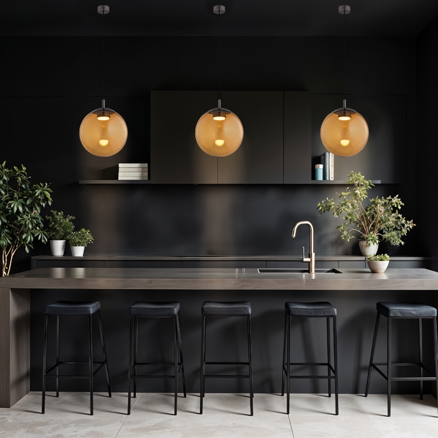 Argon 8831 - Hanglamp aan een koord SACRAMENTO 1xGX53/8W/230V bruin/gerookt