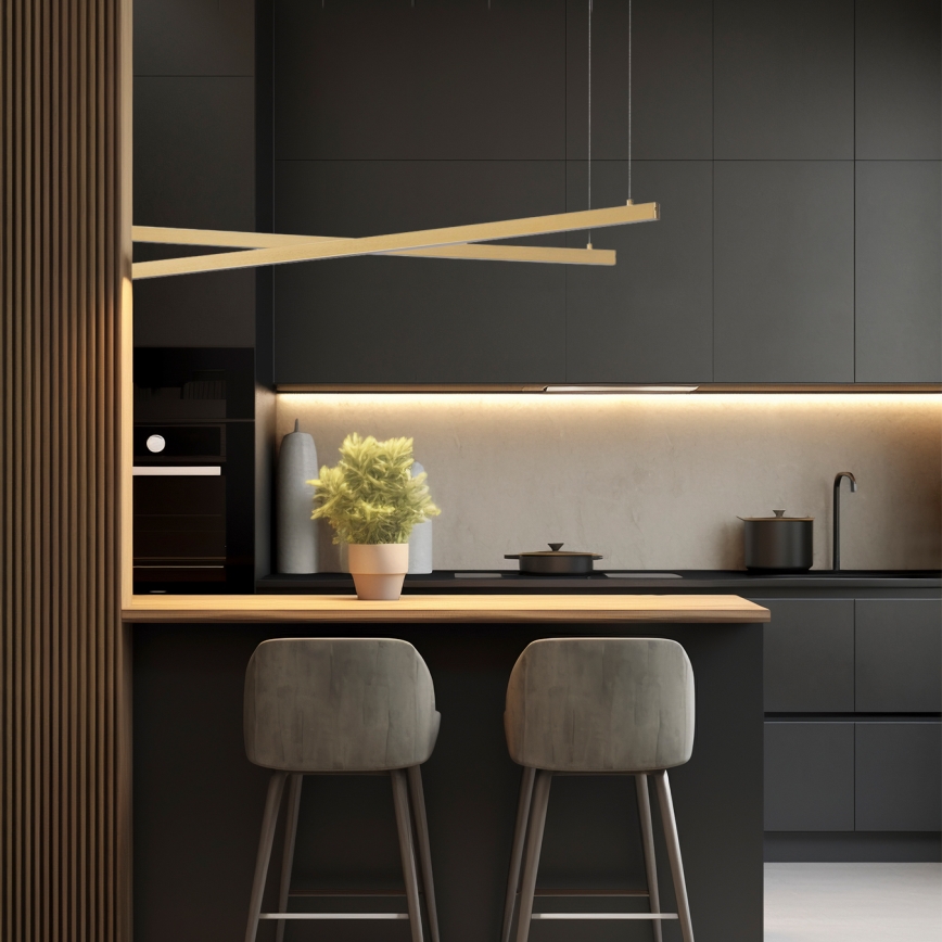 Argon 8839 - LED Hanglamp aan een koord MIAMI LED/74W/230V 3000K goud