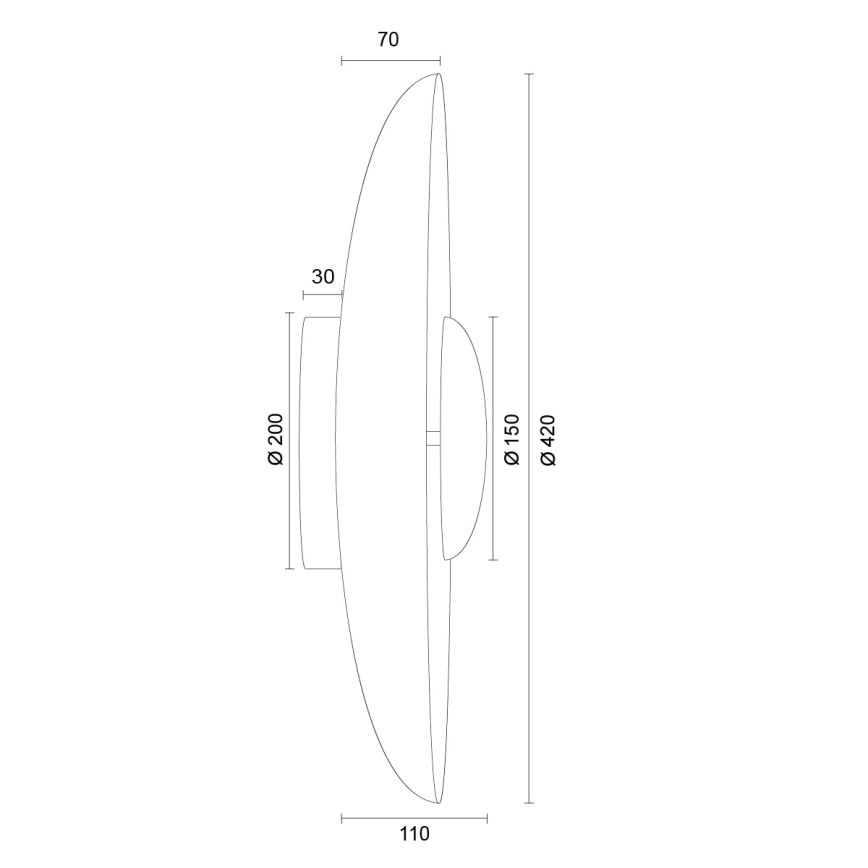 Argon 8863 - LED-wandlamp BOLTON LED/12,5W/230V 3000K wit