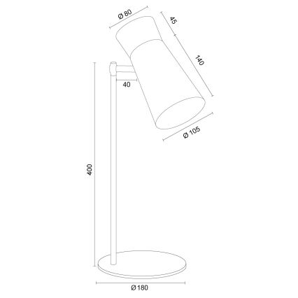 Argon 8877 - Tafellamp LORD 1xE14/7W/230V paars