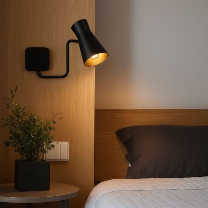 Argon 8880 - Wandlamp LORD 1xE14/7W/230V zwart