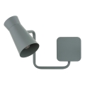 Argon 8883 - Wandlamp LORD 1xE14/7W/230V grijs
