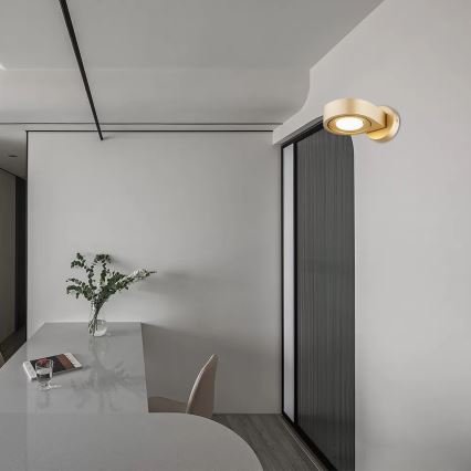 Argon 8899 - Wandlamp LOTUS 1xGX53/12W/230V goudkleurig