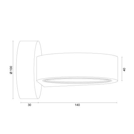 Argon 8899 - Wandlamp LOTUS 1xGX53/12W/230V goudkleurig